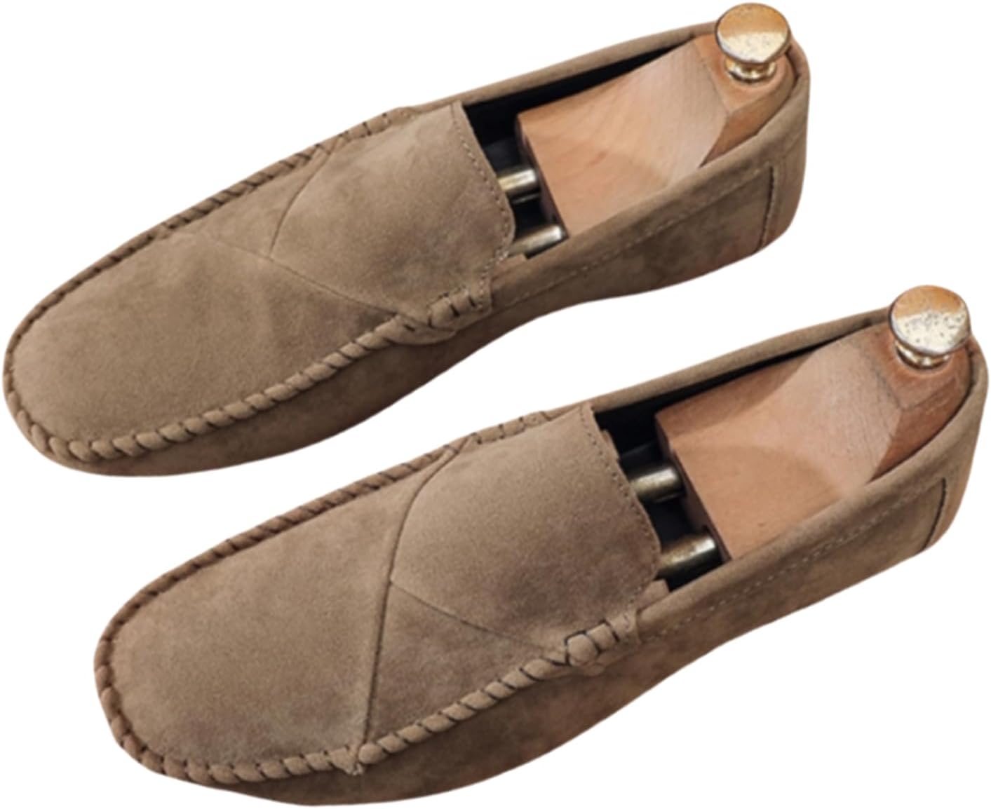 

Мужские премиальные замшевые лоферы Комфортные кожаные туфли для делового повседневного вождения и повседневного комфорта Jhfdioy, бежевый