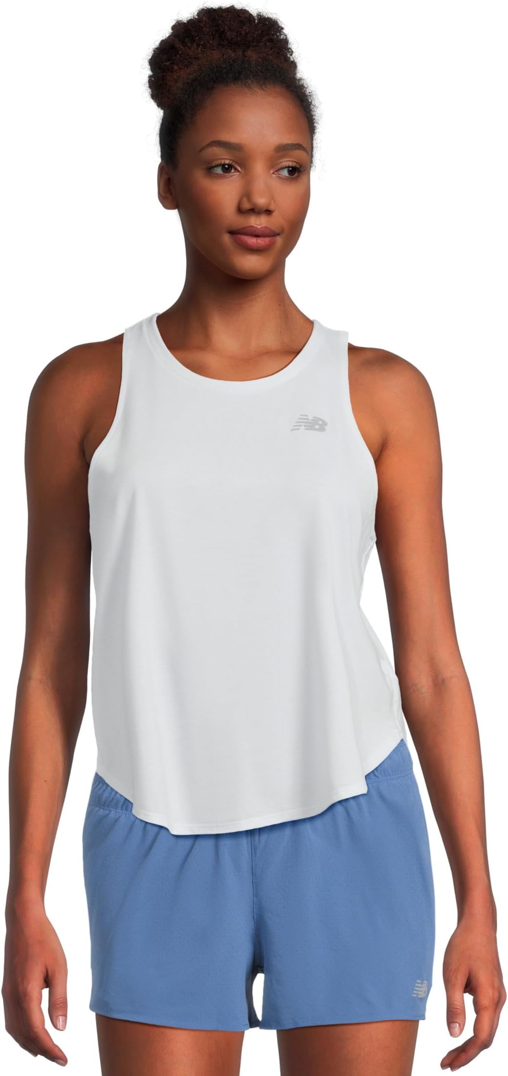 

Топ New Balance Drapey Jersey Tank, цвет Ice Blue