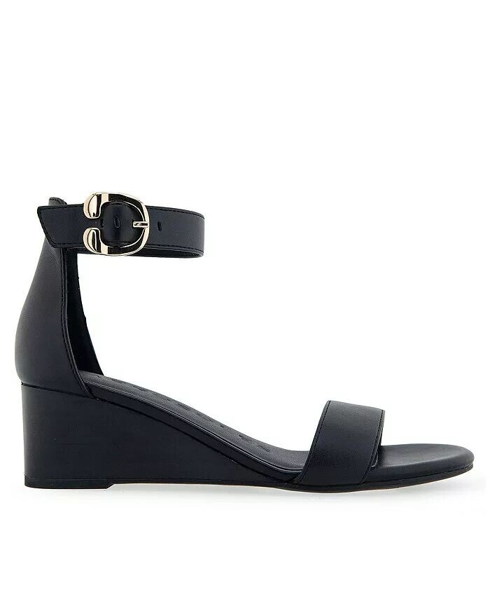 Женские босоножки на танкетке с пряжкой Willis Aerosoles, черный — фото 2