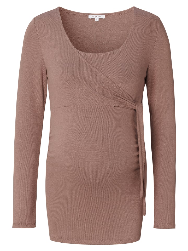 

Рубашка для кормящих матерей Elin темно-серого цвета Noppies