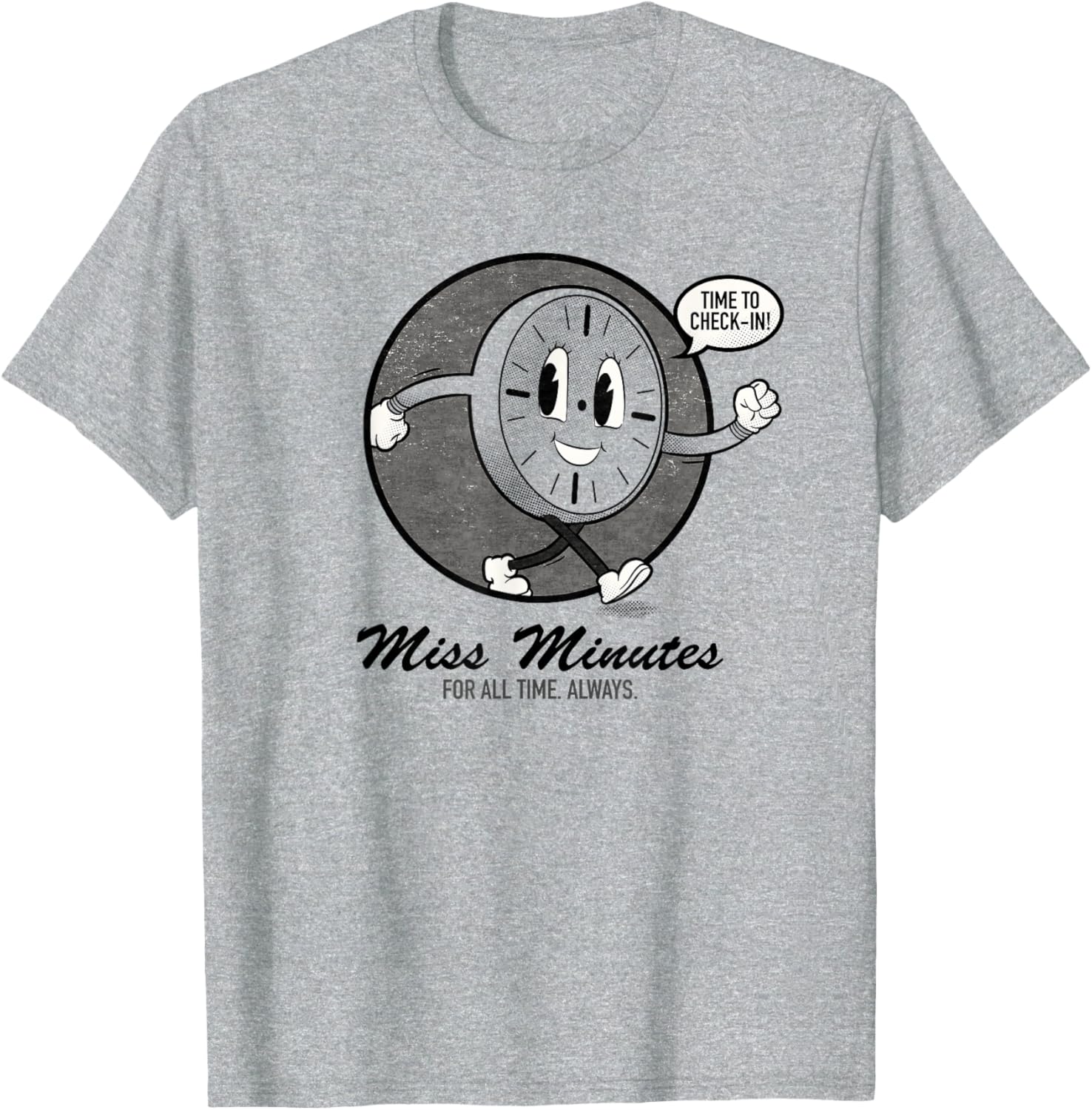 

Ретро-футболка Marvel Rokimis Minute Time To Check-in, серая