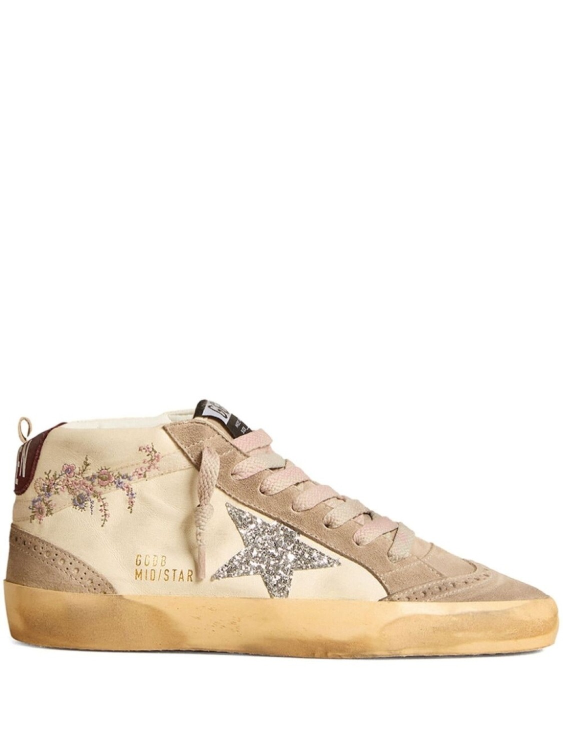 Кроссовки Midstar с вышивкой Golden Goose, бежевый