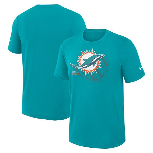 

Мужская футболка performance aqua miami dolphins left end run slub Nike