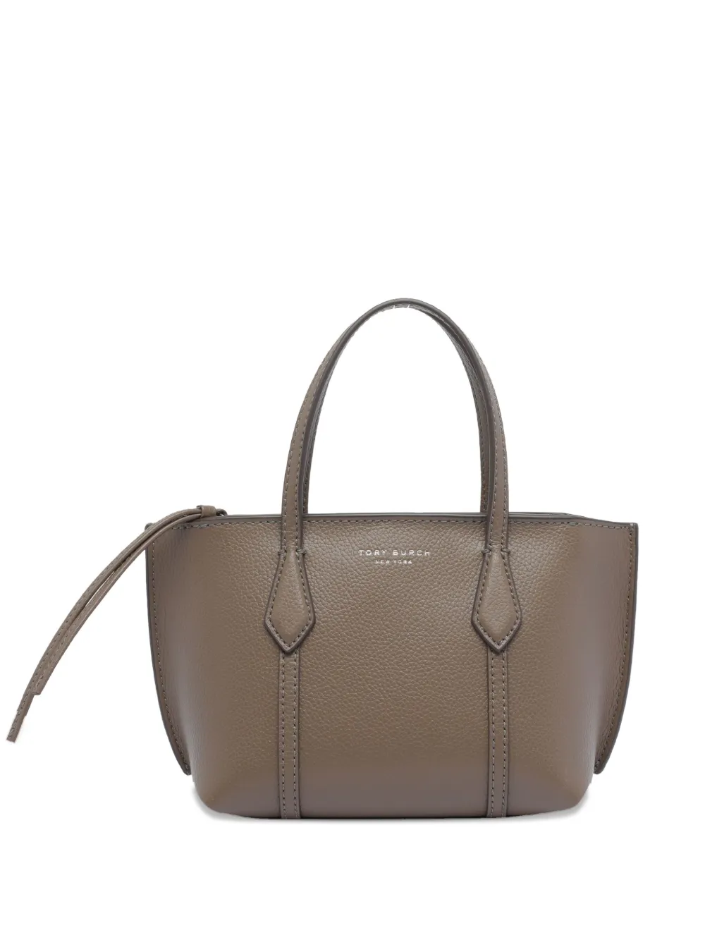 

Мини-сумка-тоут Perry на молнии Tory Burch, коричневый