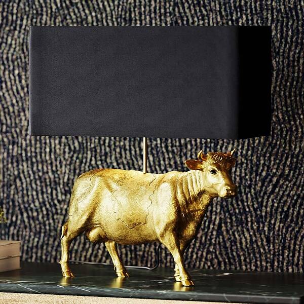 

Настольная лампа Kare Design Cow цвет gold; schwarz