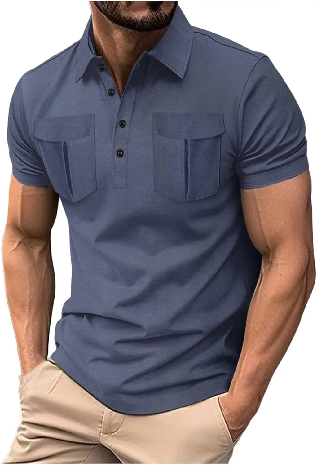 

Мужская футболка с коротким рукавом для гольфа Dry Fit с карманами Dademeo