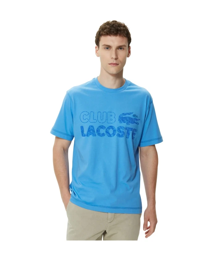 

Футболки и поло прозрачно-голубого цвета Lacoste, синий