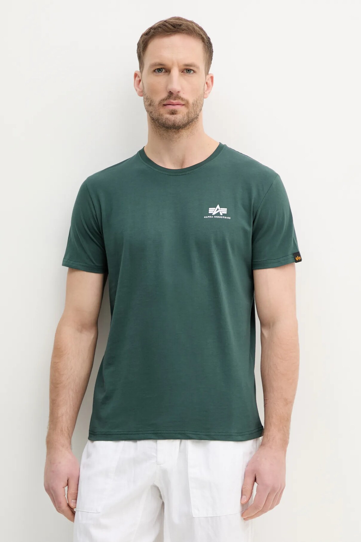 

Футболка из хлопка Alpha Industries, зеленый