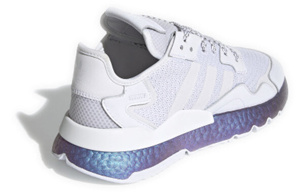 Кроссовки ночные джоггеры Adidas, белый — фото 3