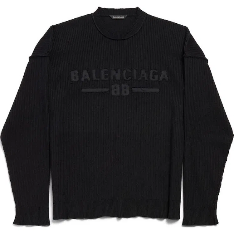 Свитер SS25 Knitwear Loose Fit Men's Black Balenciaga
