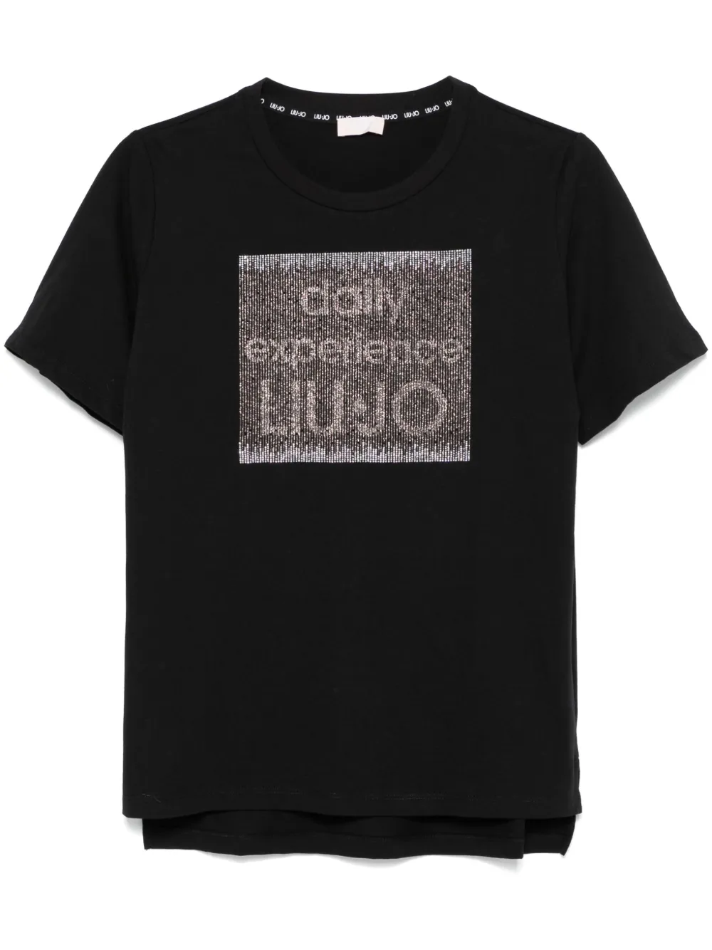 

Футболка с декорированным логотипом LIU JO, черный