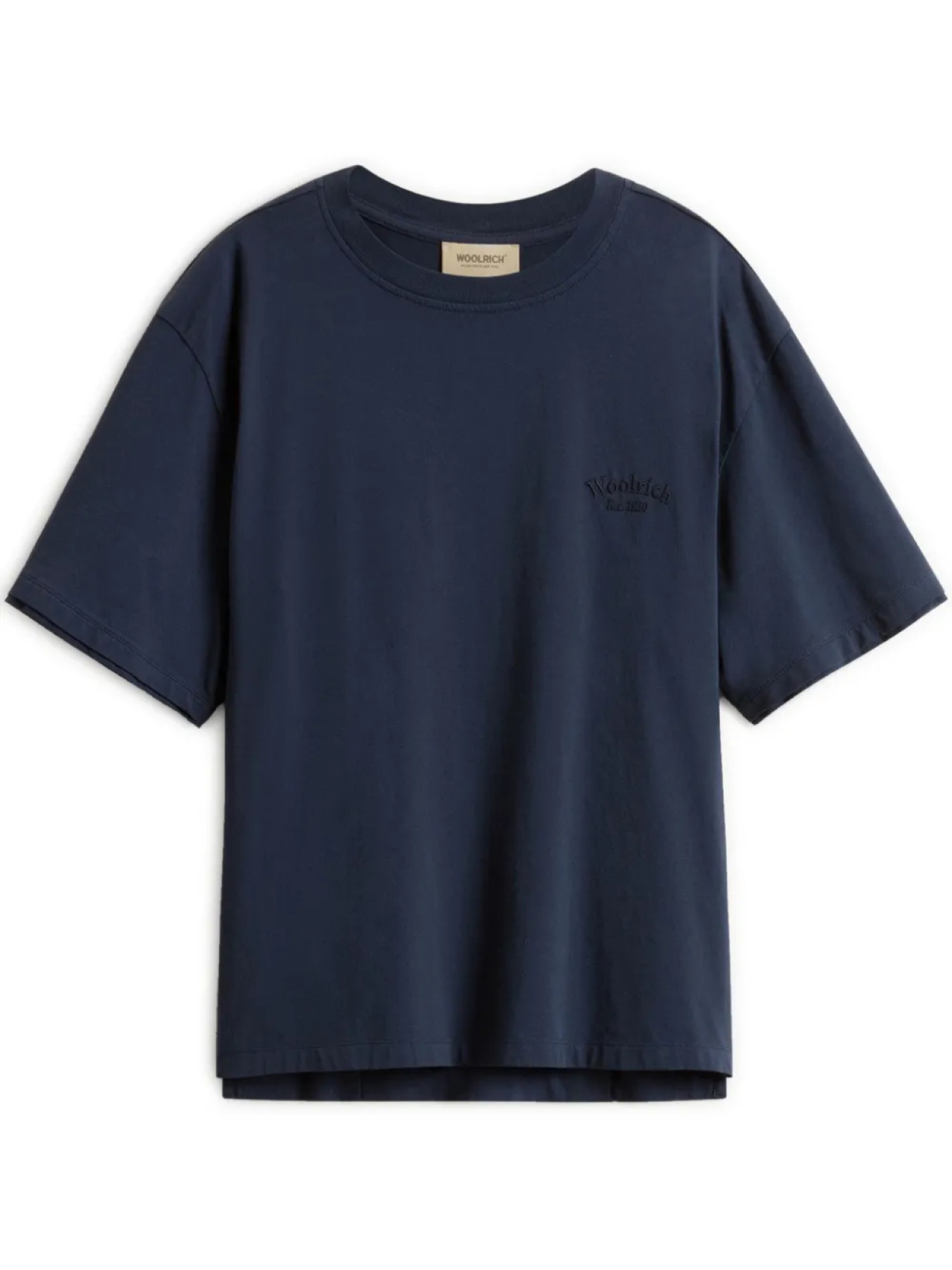 

Футболка с вышитым логотипом Woolrich, синий