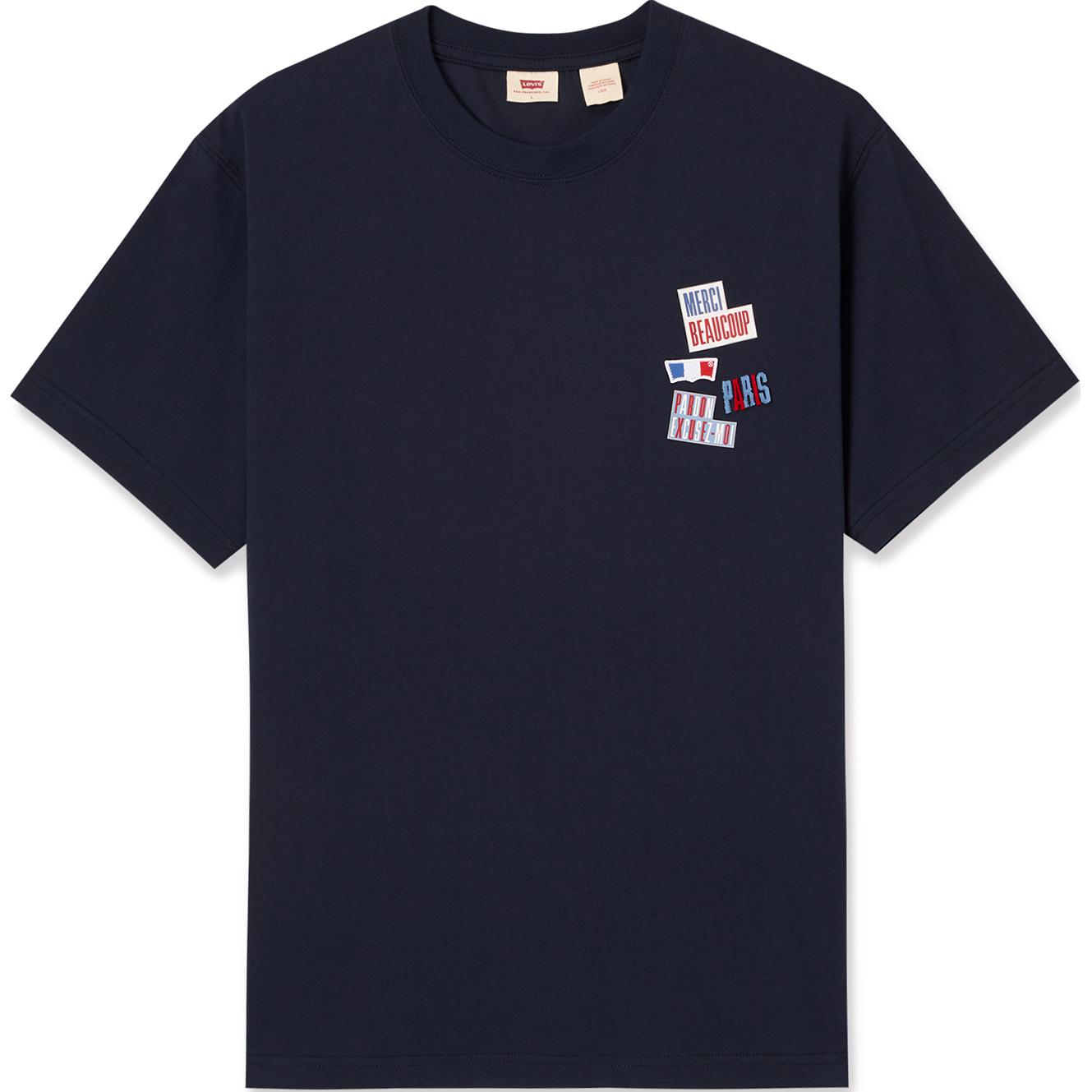 Levis Футболка Levi’s SS24 Paris Limited Capsule Series SS24 мужская Navy Blue — фото 2