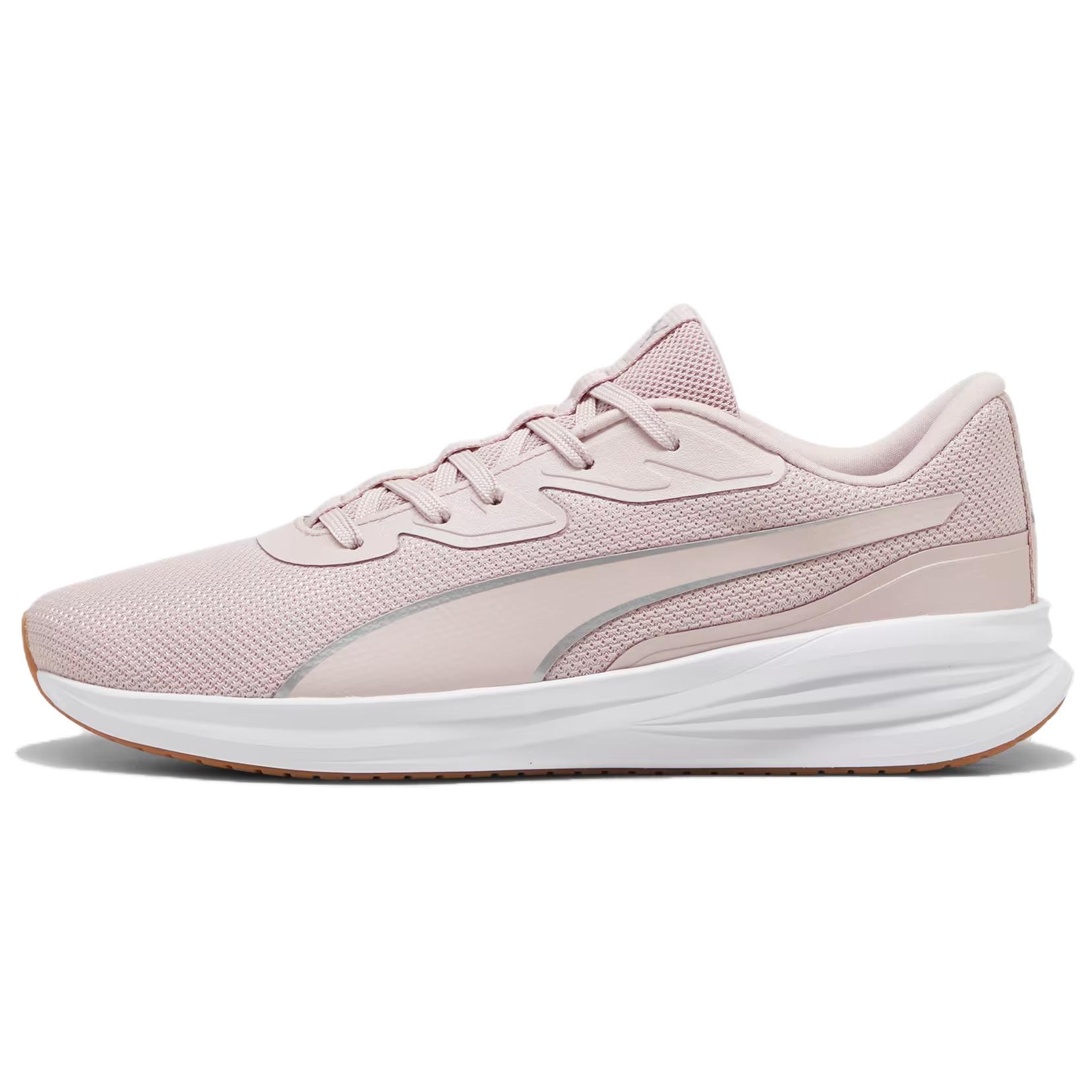 

PUMA Кроссовки для бега низкие женские Light Pink с амортизацией Night Runner V3 и устойчивостью к износу