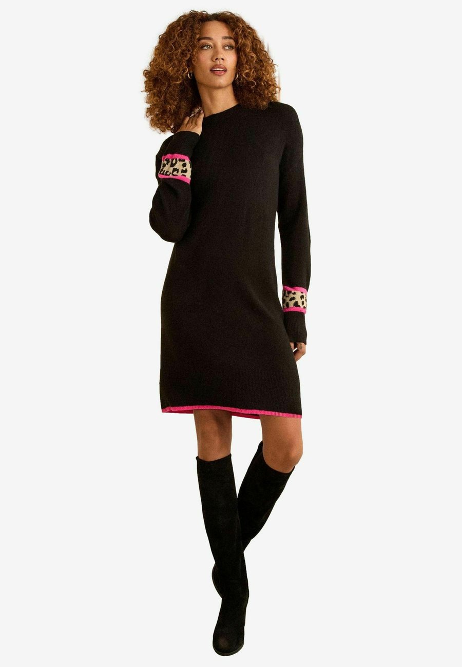 

Платье Love & Roses Jumper dress, Black Animal Heart/Black