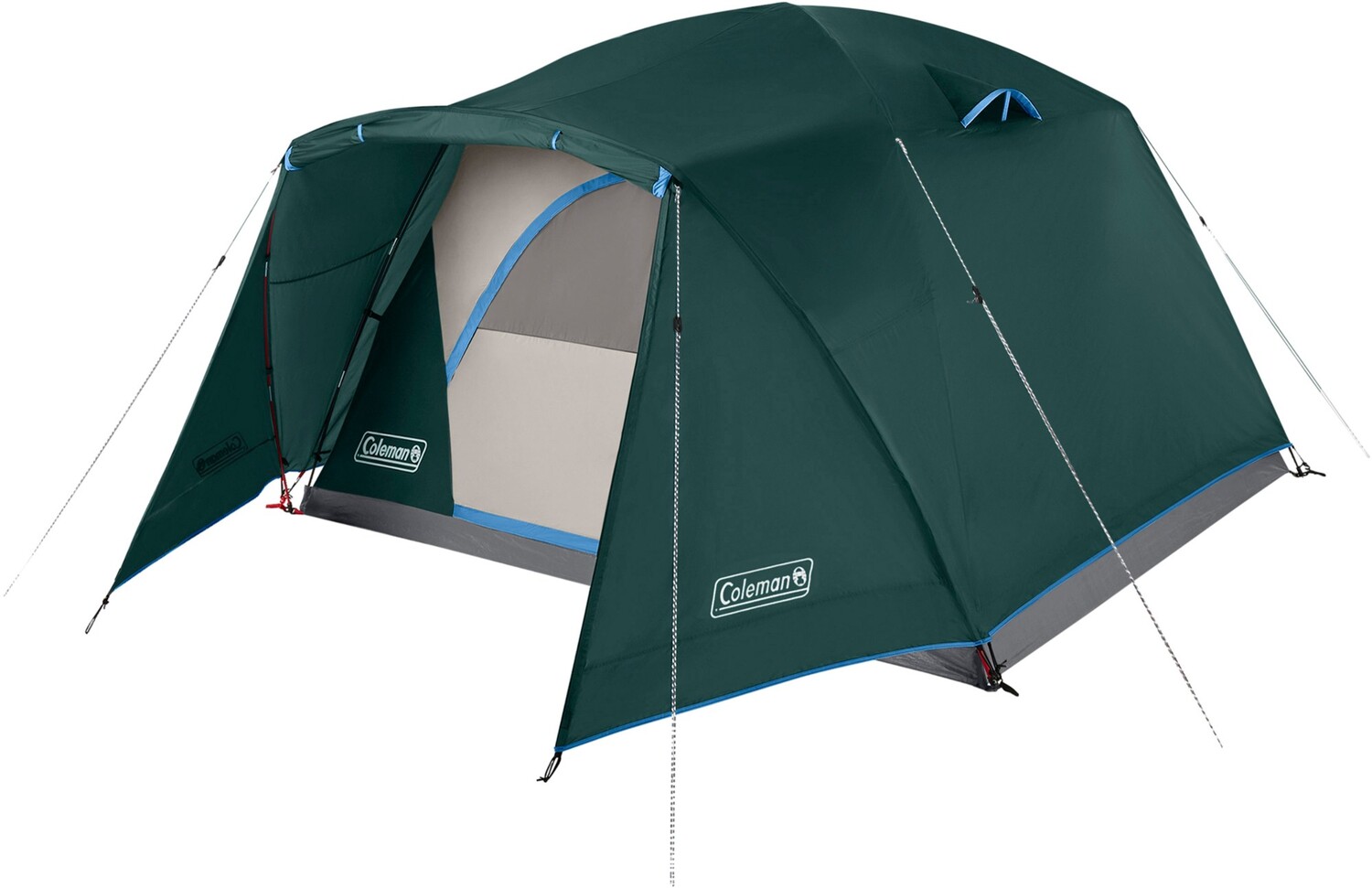 

Палатка Skydome на 6 человек с полноценным тамбуром Coleman, зеленый