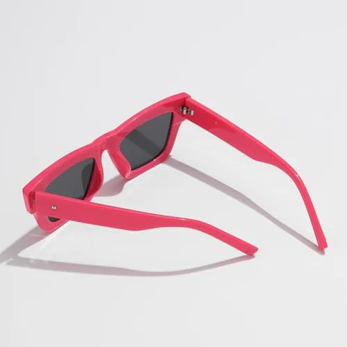 

Розовые квадратные солнцезащитные очки для женщин, маленькая полнокадровая оправа, градиентные линзы, винтажные очки, защита от ультрафиолета UV400 MTZJH, Black