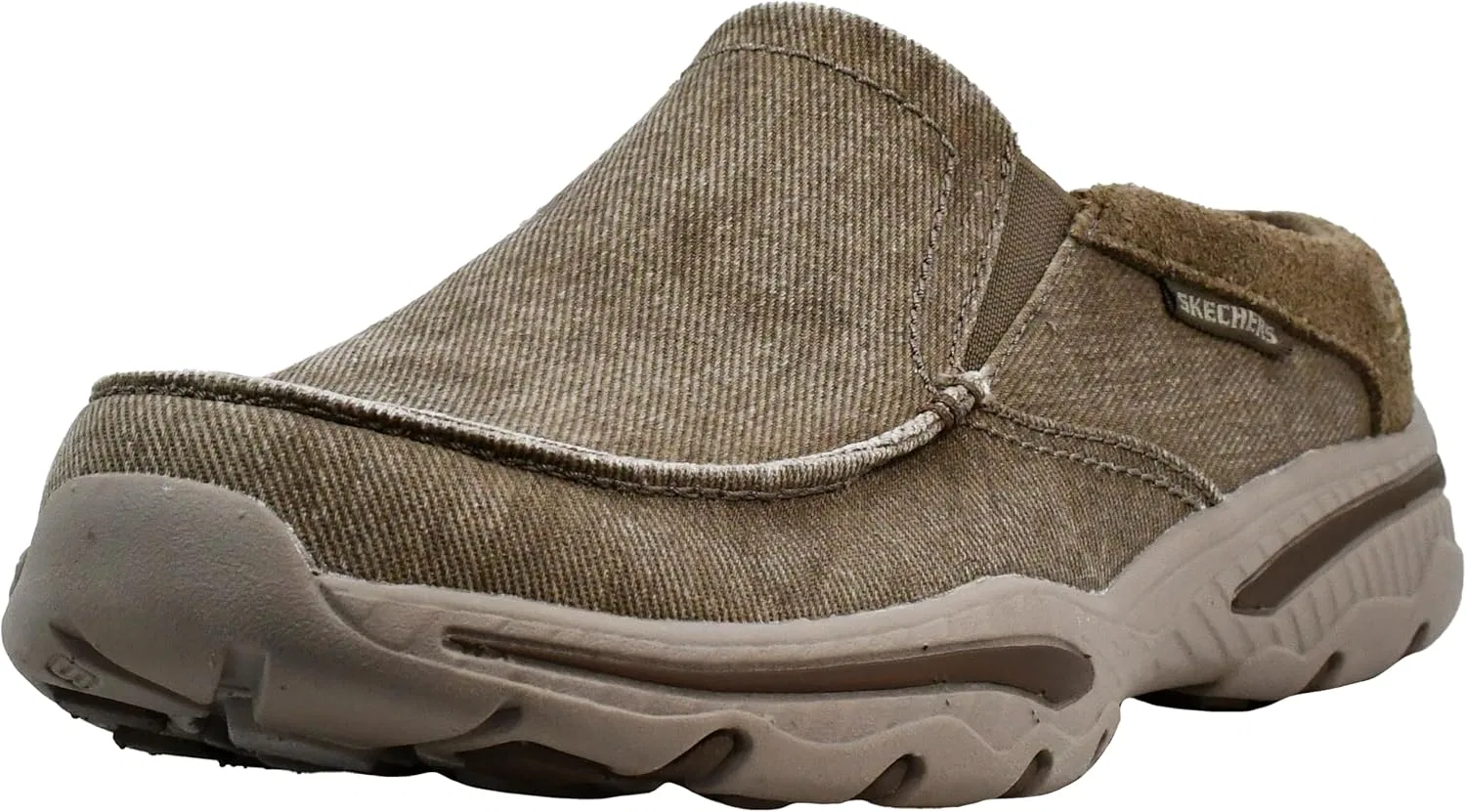Мужские туфли Skechers Creston из парусины без шнурков, Khaki