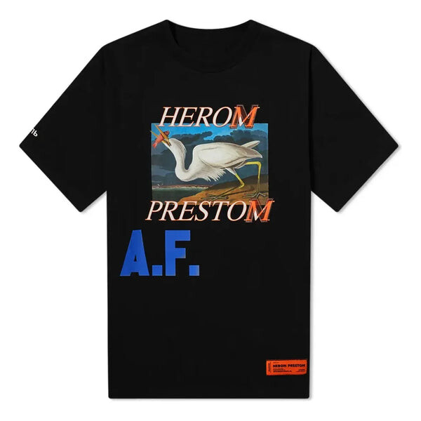 

Футболка logo print af oversized t-shirt 'black' Heron Preston, черный