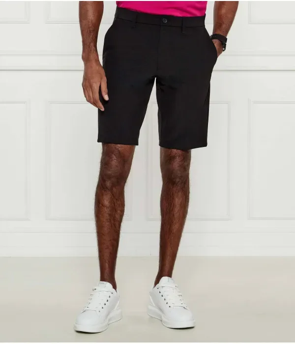 Шорты S_Commuter slim fit Boss Green, черный