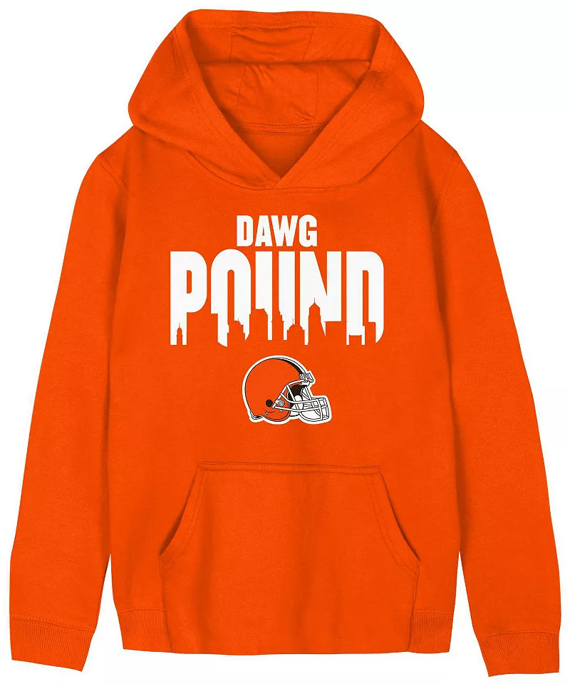 

Одежда команды НФЛ Оранжевый пуловер с капюшоном Cleveland Browns Team Spirit для маленьких детей NFL Team Apparel