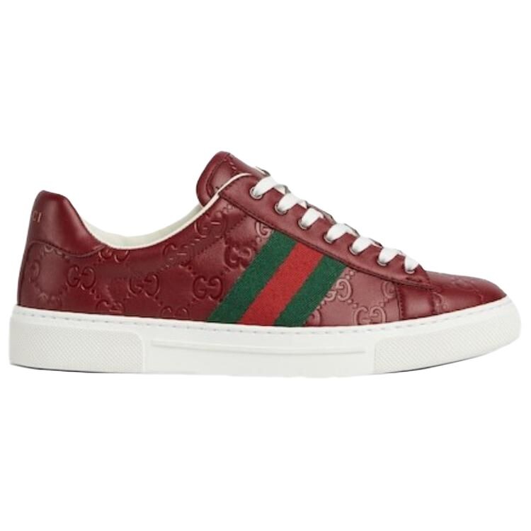 ACE Скейтбординг Кроссовки женские низкие красные Gucci — фото 2