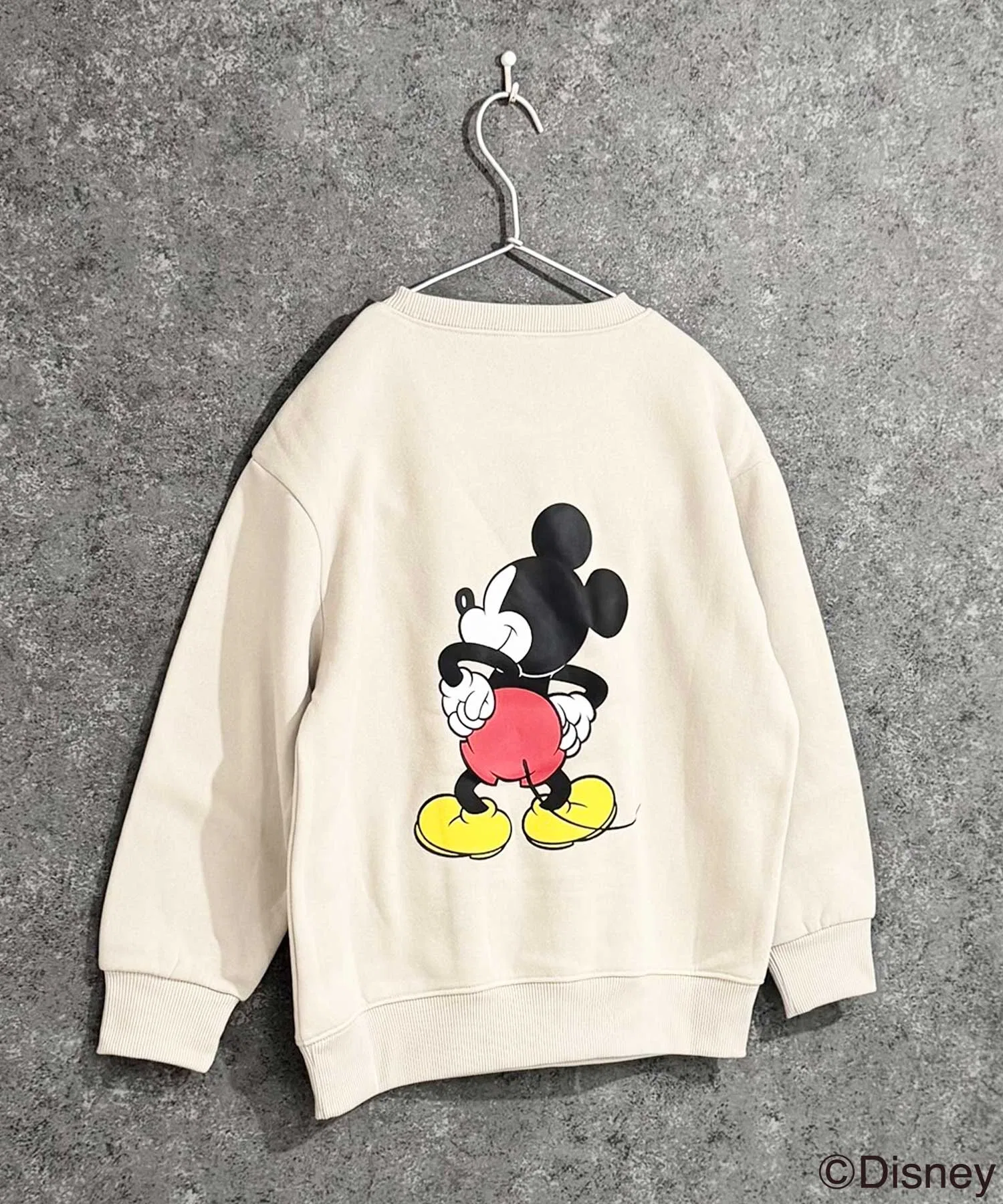 【Disney】MICKEY Толстовка оверсайз с флисовой подкладкой в виде Микки Мауса
