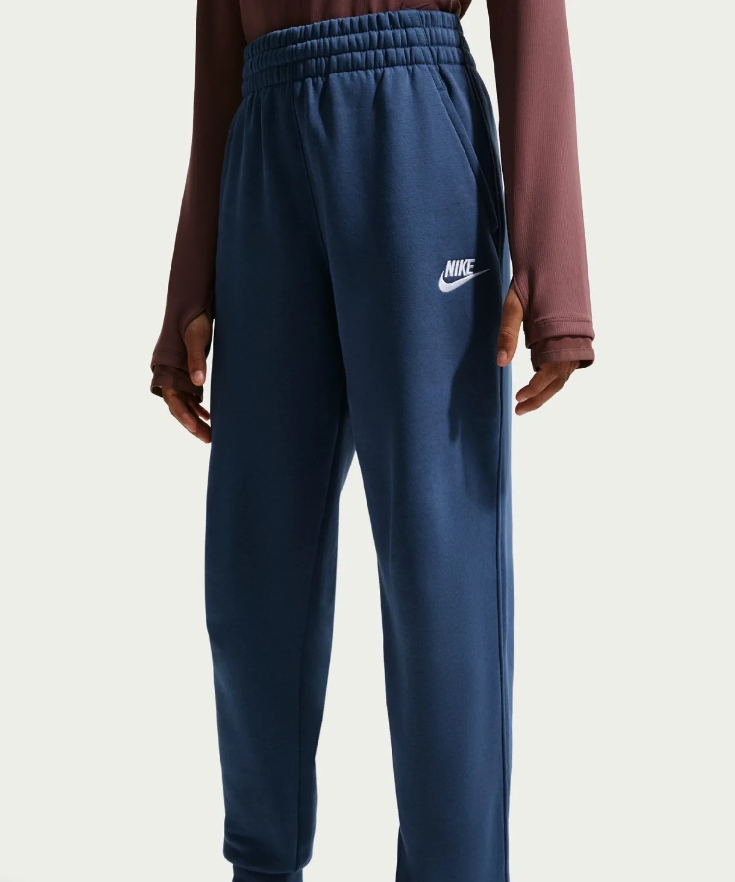 Детские спортивные штаны Nike Club Fleece тёмно-синие
