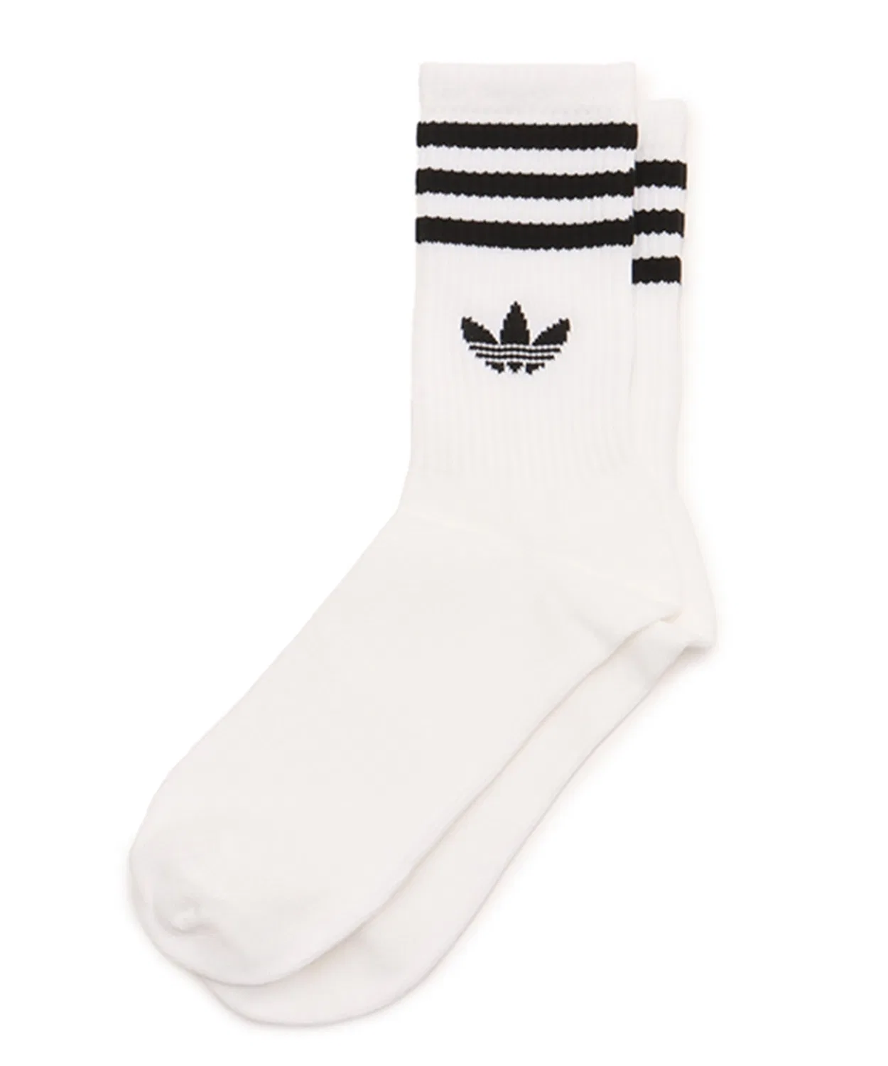 Носки Adidas 3 Stripe Crew 3 пары белые — фото 3