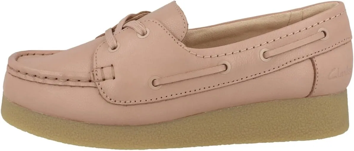 Туфли Clarks Originals Unisex Wallabeeevosea Shoe, Light Pink Lea