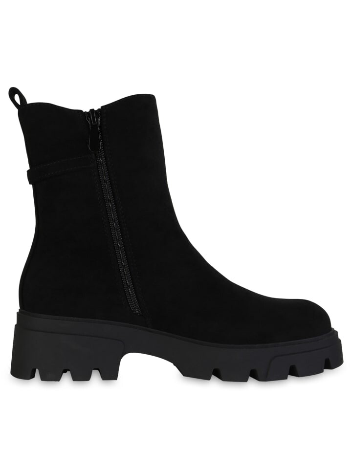 Ботильоны VAN HILL Klassische Stiefeletten Esme, цвет Schwarz Velours — фото 3