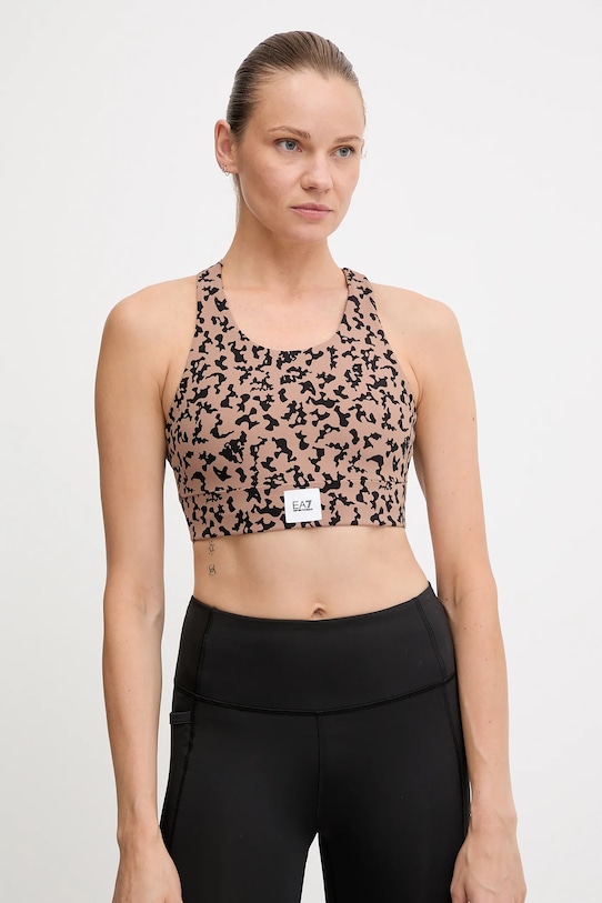 

Спортивный бюстгальтер Ea7 Emporio Armani, бежевый