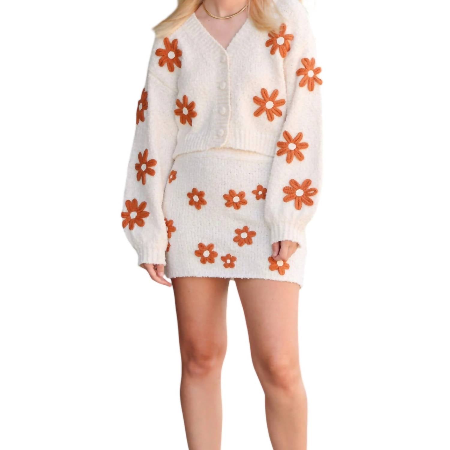 

Мини-юбка Daisy в натуральном цвете Jacquie The Label, цвет natural