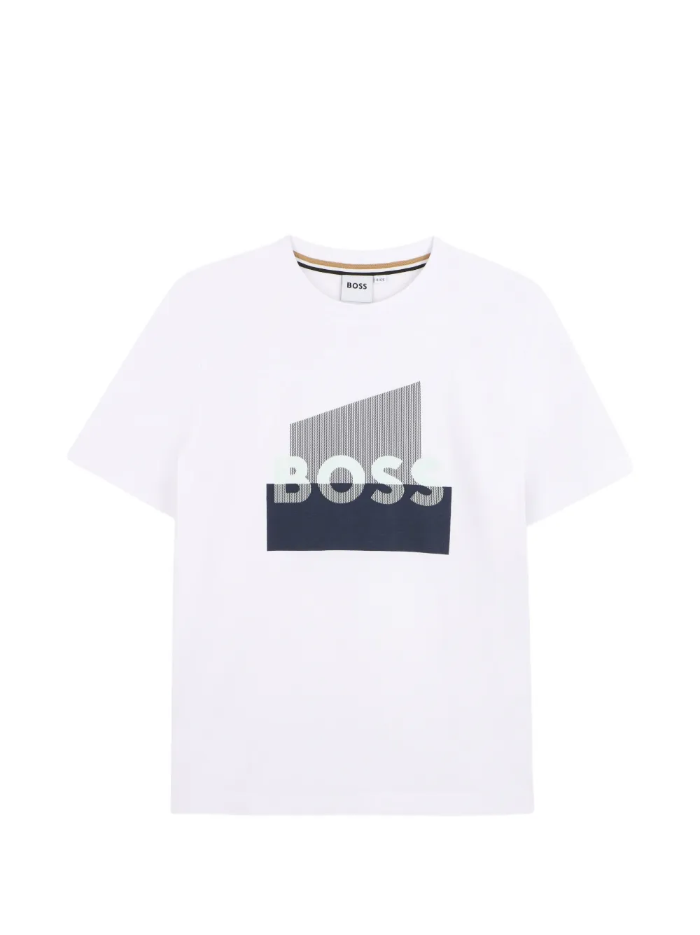 

Футболка с графичным принтом Boss Kidswear, белый