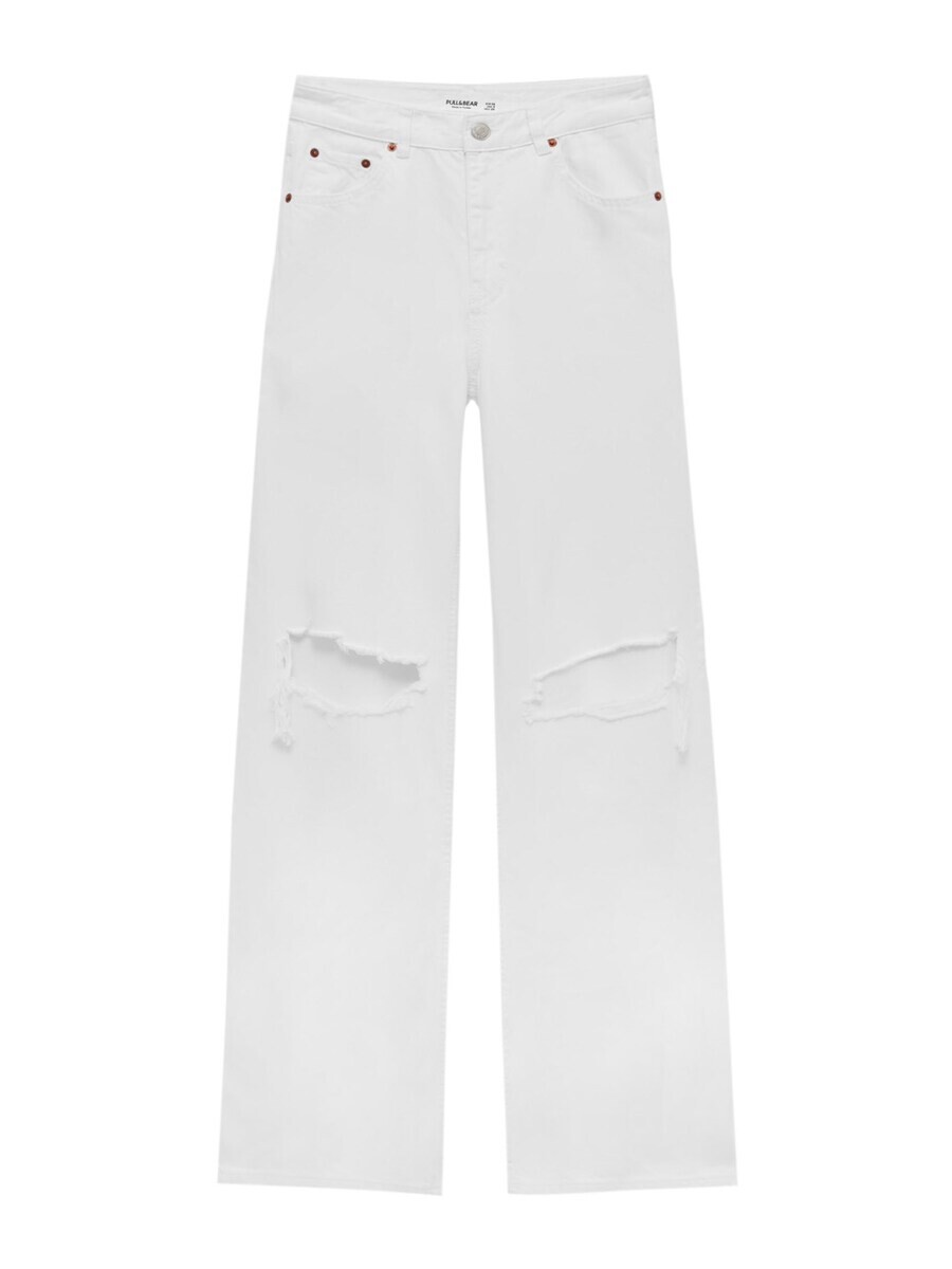 

Широкие джинсы Pull&Bear, белый