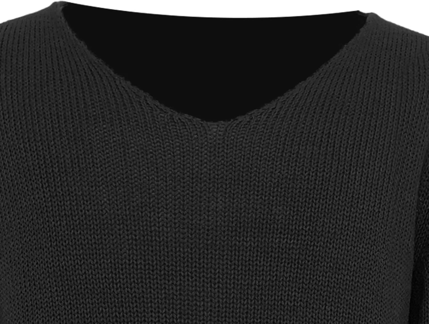 Мужской свитер с глубоким V-образным вырезом Slim Fit — фото 4