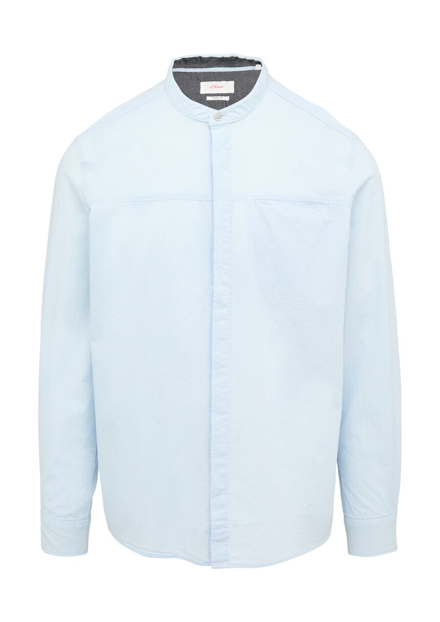 

Повседневная рубашка s.Oliver Regular fit Button Up Shirt, светло-синий
