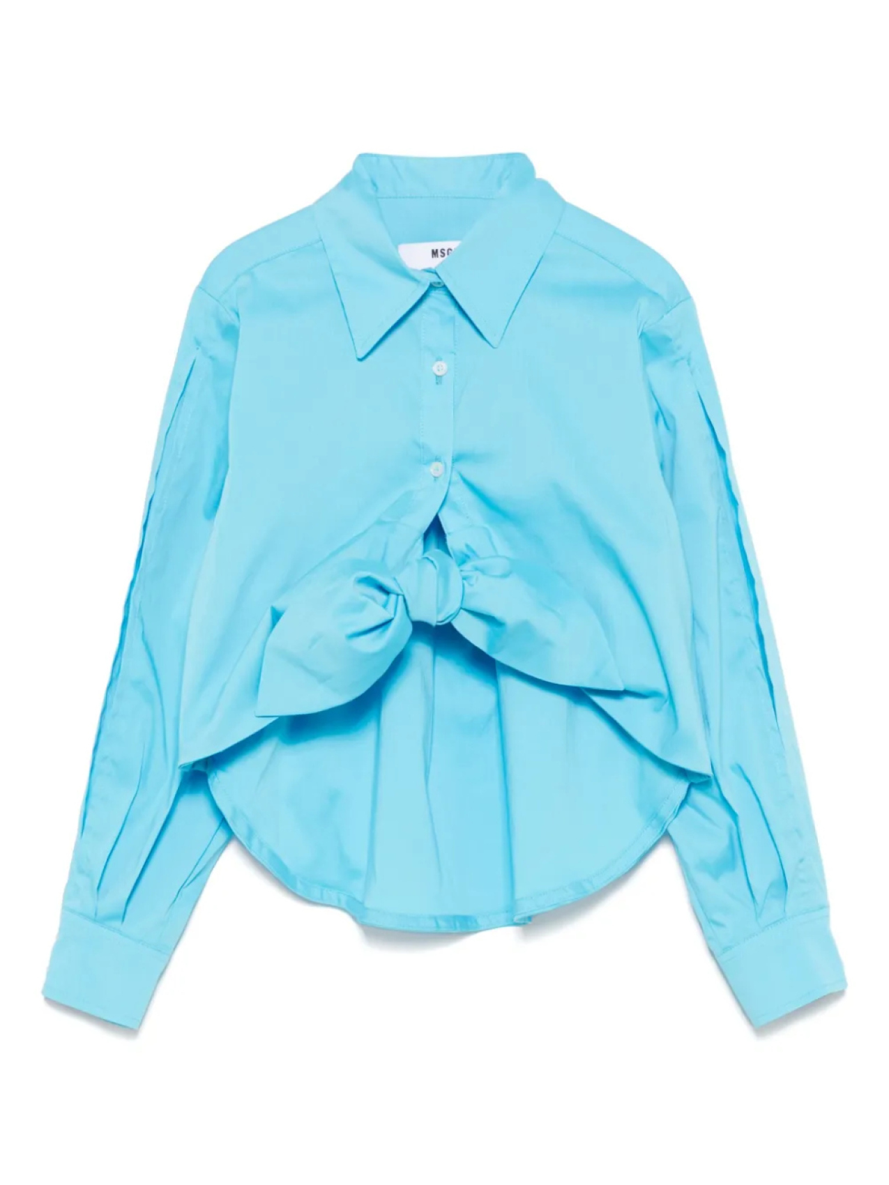 

MSGM Kids рубашка с логотипом, синий