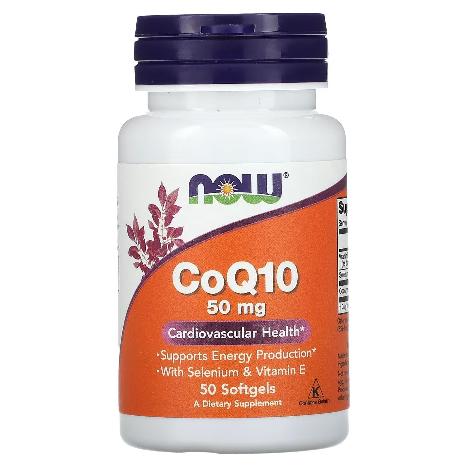 

Добавка Now Foods CoQ10 50 мг, 50 мягких таблеток