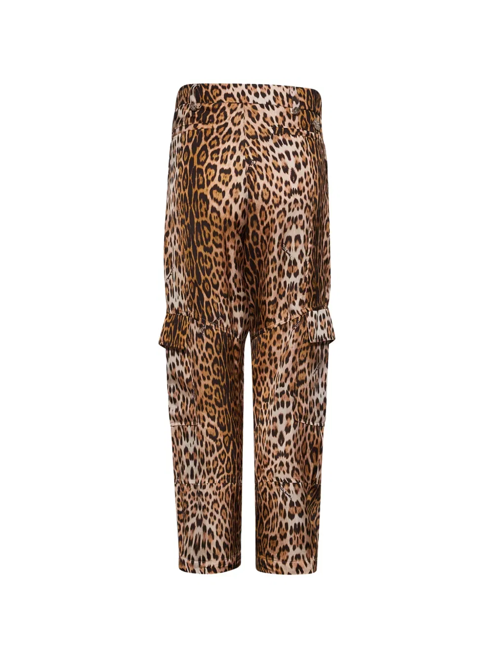 Брюки-карго с леопардовым принтом Roberto Cavalli Junior, нейтральный — фото 2