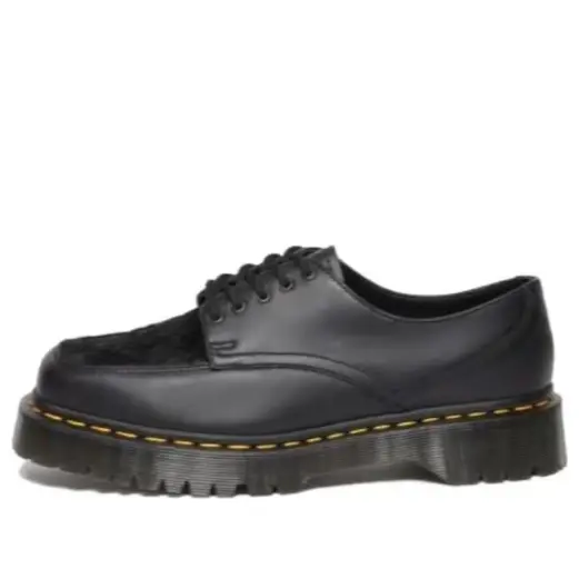 

Кроссовки 5-eye bex square toe hair-on & leather shoes 'black' Dr. Martens, черный