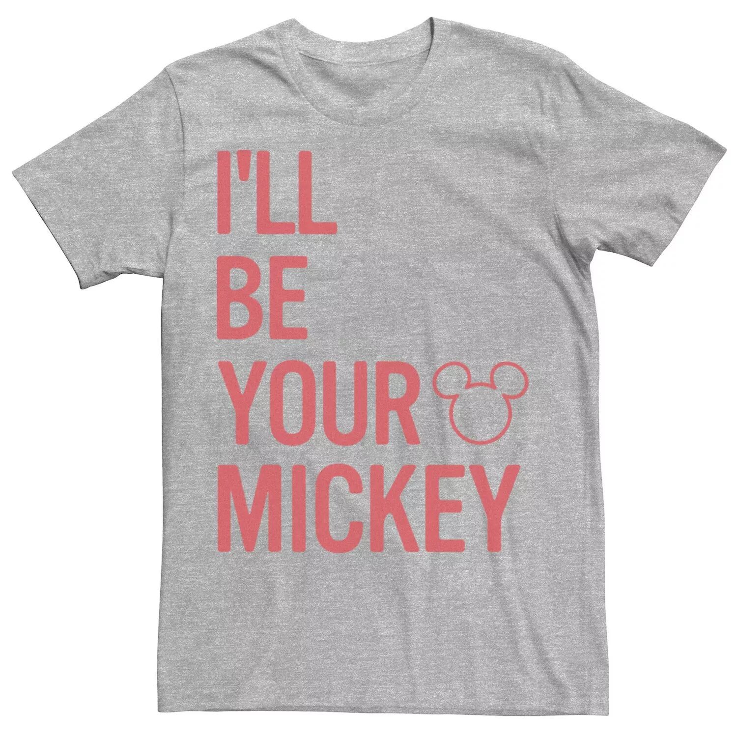 

Мужская футболка с логотипом Mickey Mouse I'll Be Your Mickey Word Stack Disney, Серый, Мужская футболка с логотипом Mickey Mouse I'll Be Your Mickey Word Stack Disney