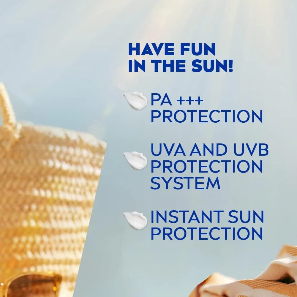 Лосьон после загара NIVEA Sun Protect and Moisture SPF 50, 75 мл, синий — фото 4