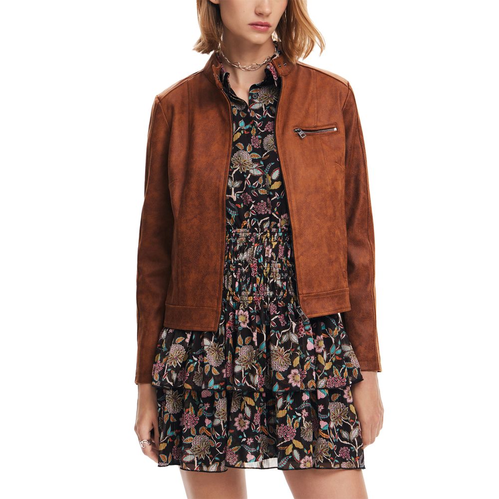 

Коричневая куртка из полиэстера Desigual