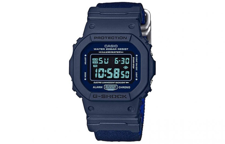 

CASIO Мужские синие часы серии G-SQUAD DW-5600LU-2