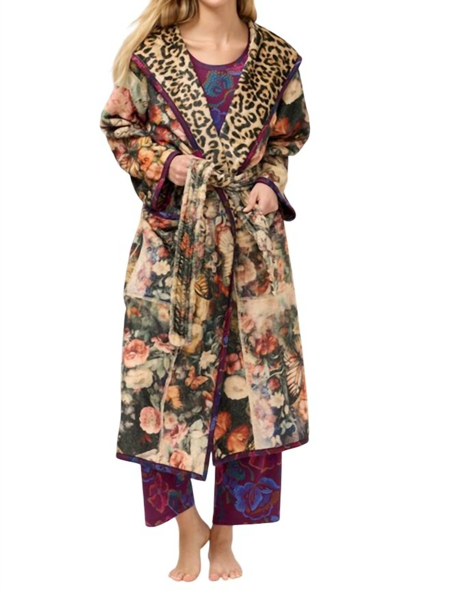 

Двусторонний халат Aditi в цвете Bellina Leopard Johnny Was, Bellina Leopard