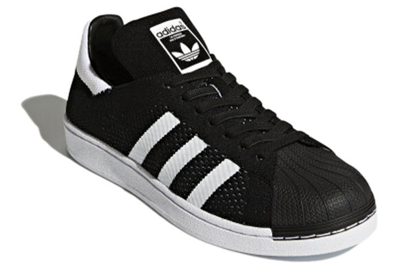 Кроссовки оригиналы superstar primeknit Adidas, черный — фото 3