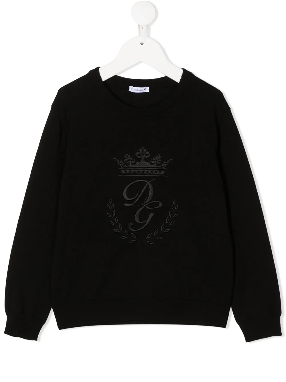 

Джемпер с вышивкой Dolce & Gabbana Kids, черный