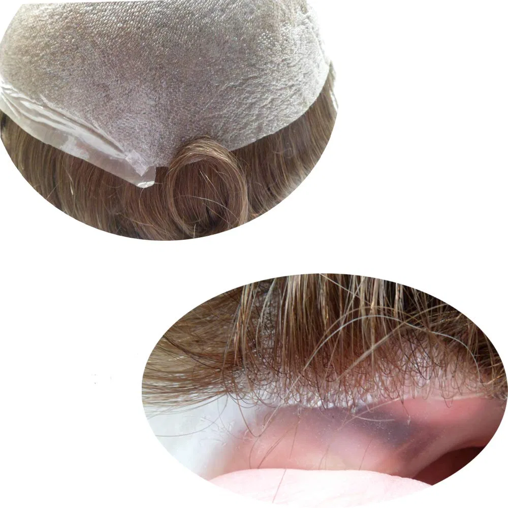 Мужской накладной парик Hairnotion из натуральных волос, 8 x 10 дюймов Hair Notion, 1B20#