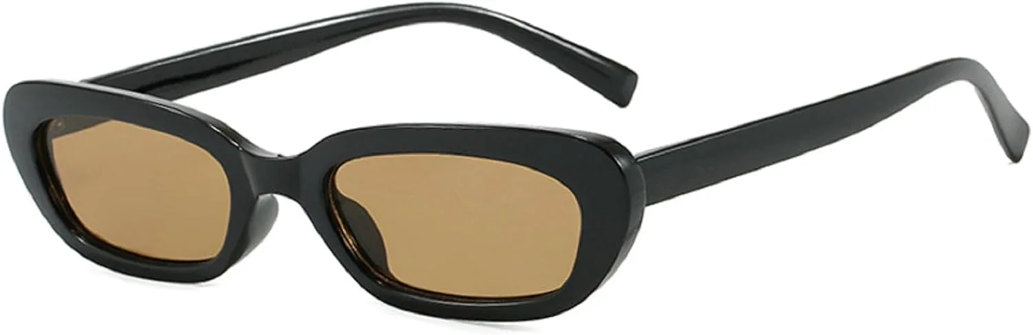 

Солнцезащитные очки в стиле ретро прямоугольной формы для женщин и мужчин, маленькие, в стиле 90-х, модные женские очки, милые узкие солнцезащитные очки mincl, C5